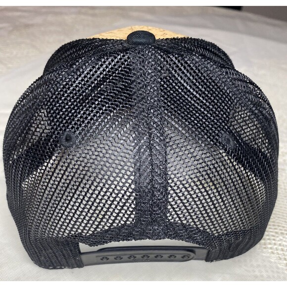 Otto Cap 83-1212 Black Cork Yogi Perogi Yoga Trucker Hat Adjustable Mesh Back - Picture 3 of 5